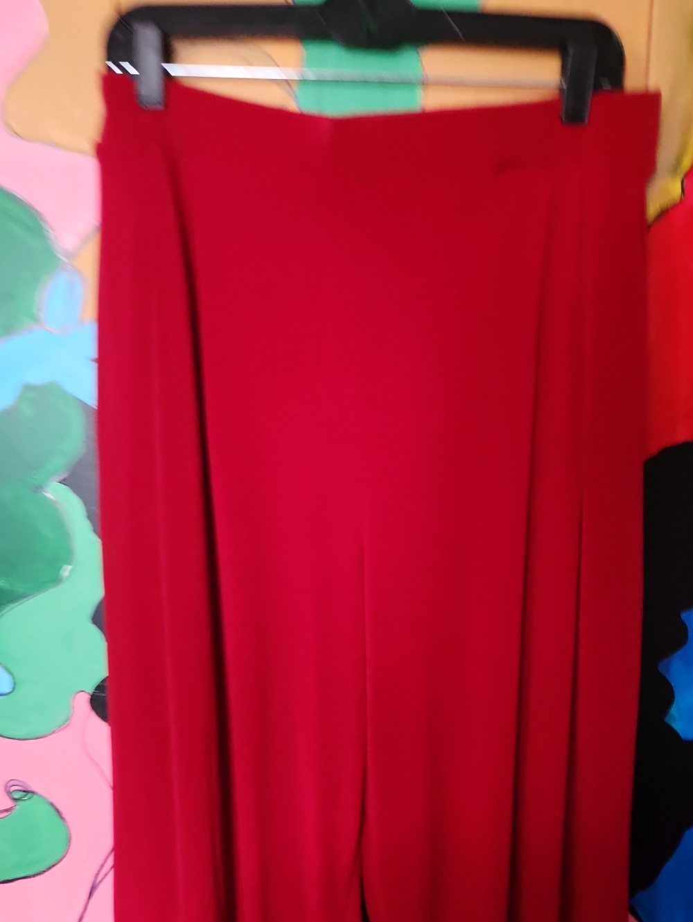 Red Wide-Leg Women’s Pants - Comfortable Everyday Style Or Dress Up